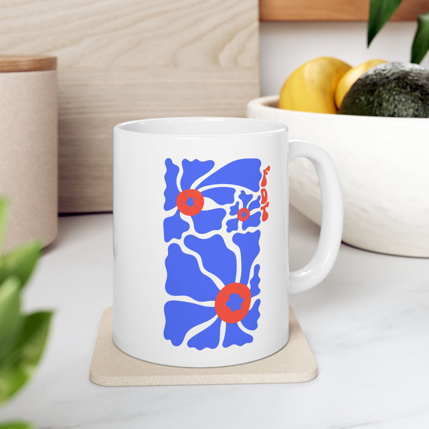 White Ceramic Mug - “FDT” Anti-Trump