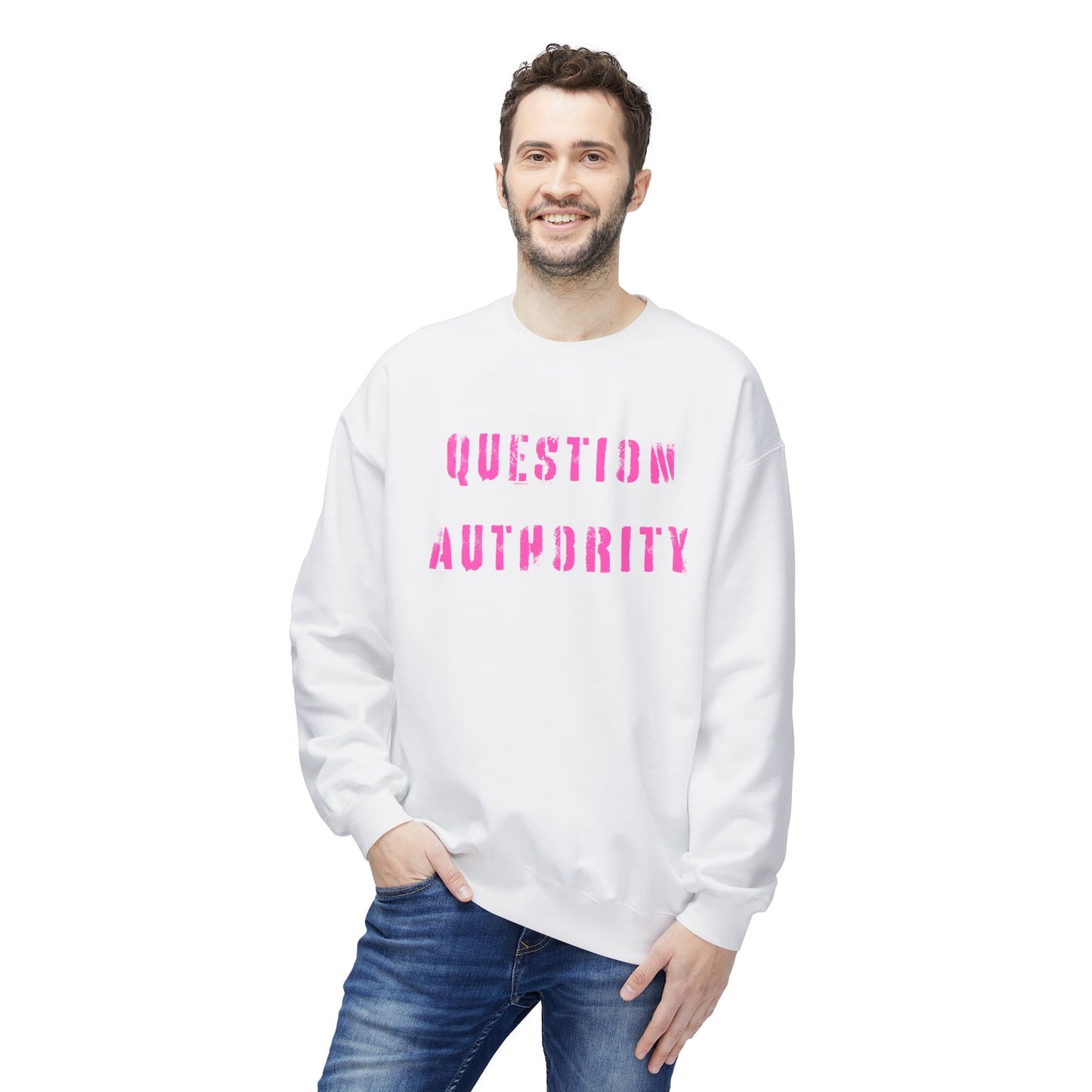 Unisex Sweatshirt - QUESTION AUTHORITY
