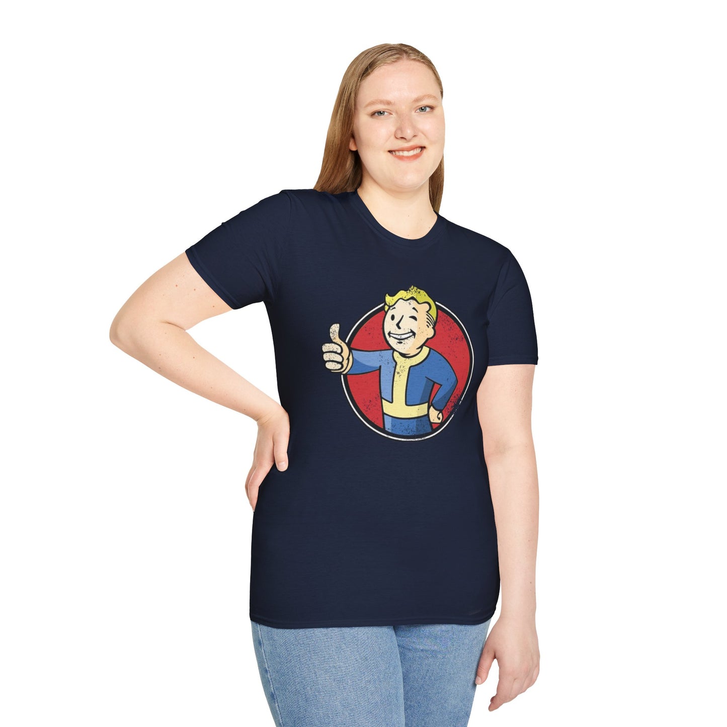 Fallout Distressed Vault Boy Unisex T-Shirt - up to 5X
