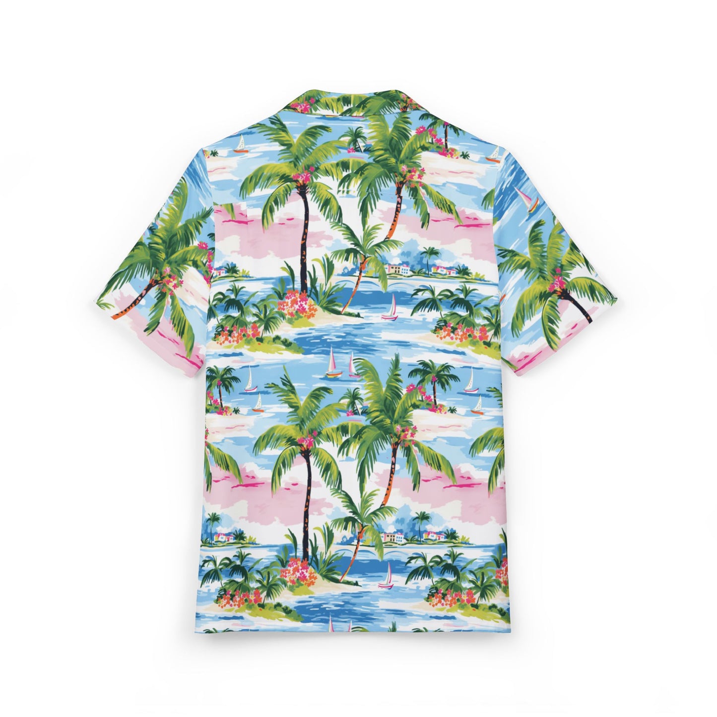 Tropical Vibes Unisex Hawaiian Button-Down Shirt