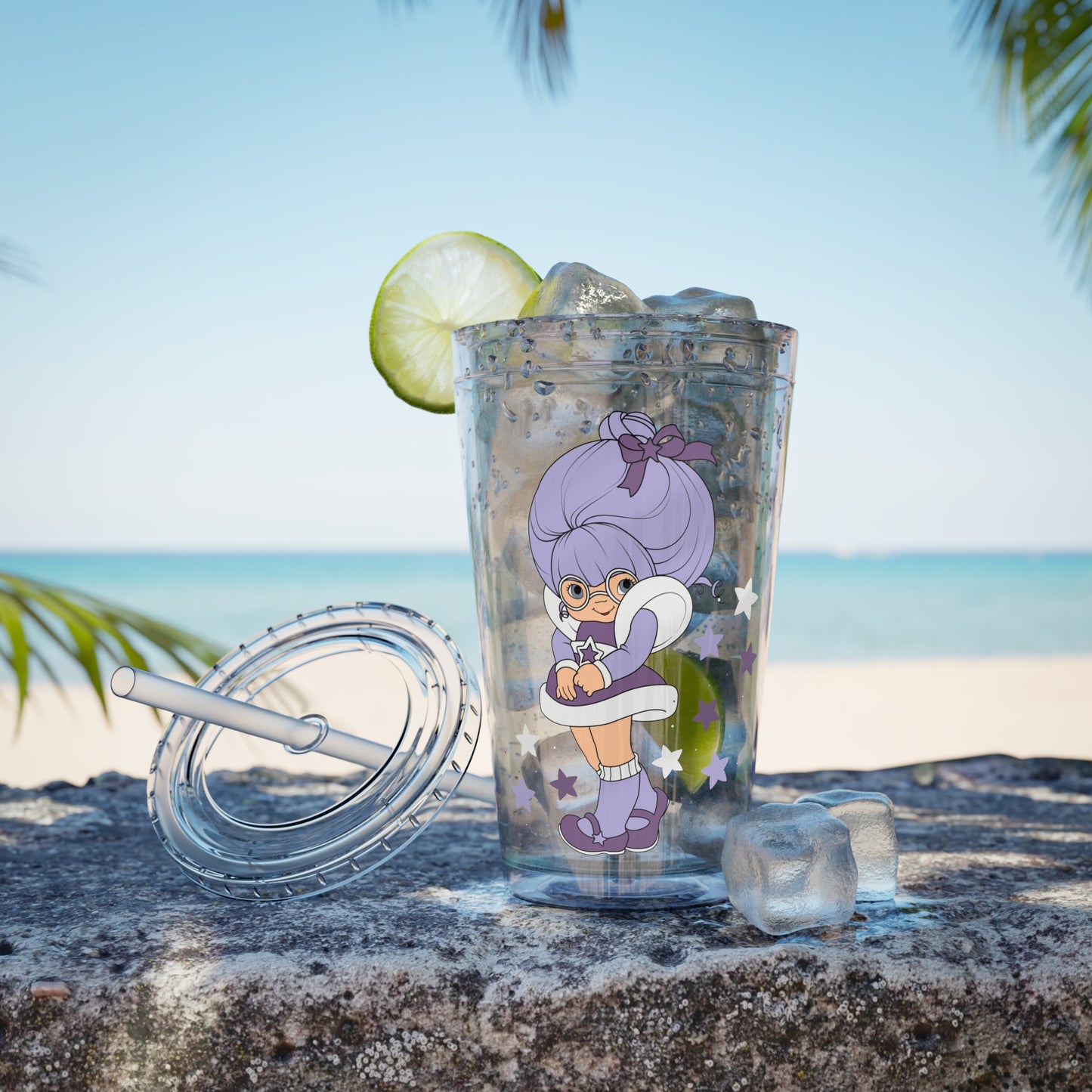 Rainbow Brite 16oz Acrylic Tumbler featuring Shy Violet