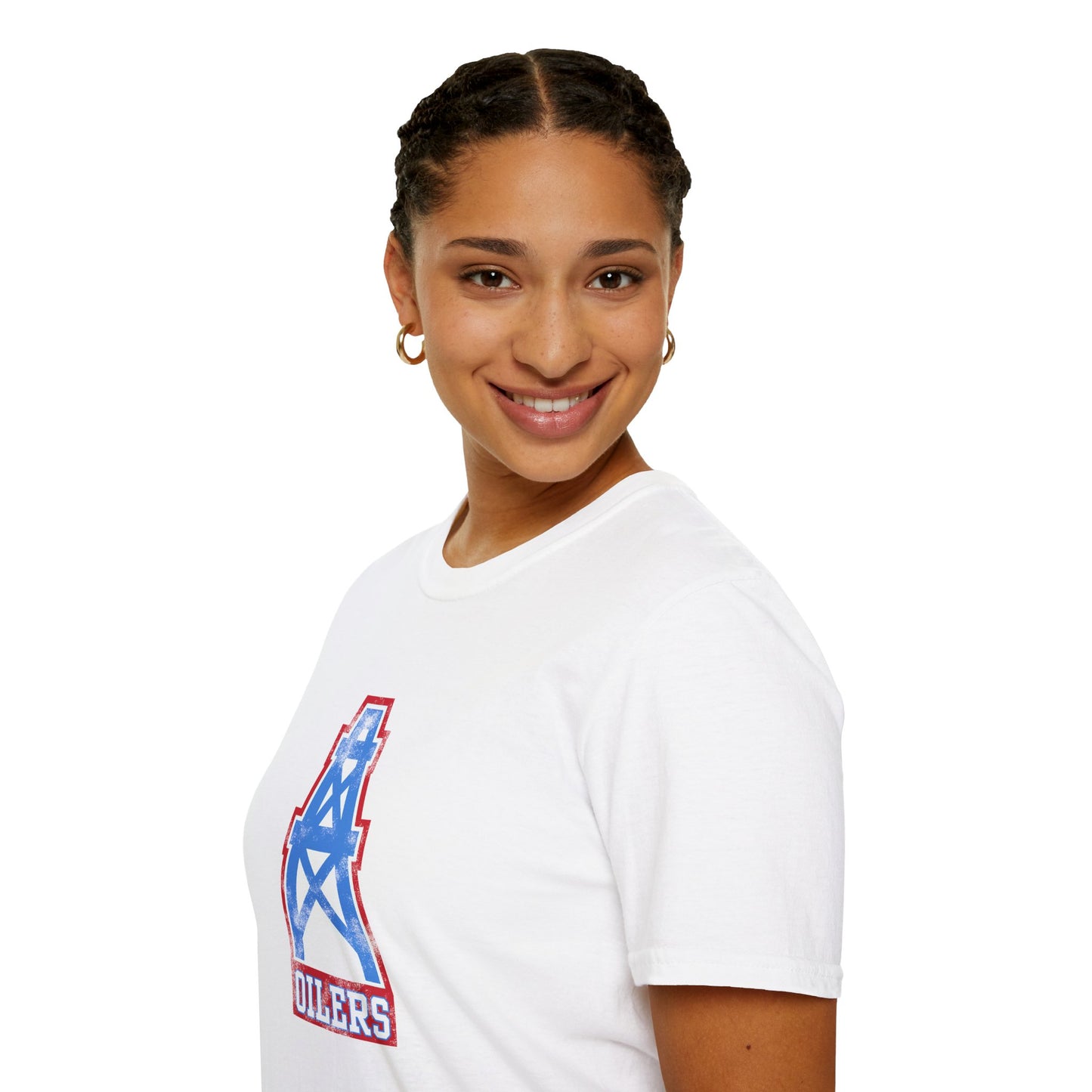 Houston Oilers Distressed Oil Derrick Unisex T-Shirt | Up to 5X