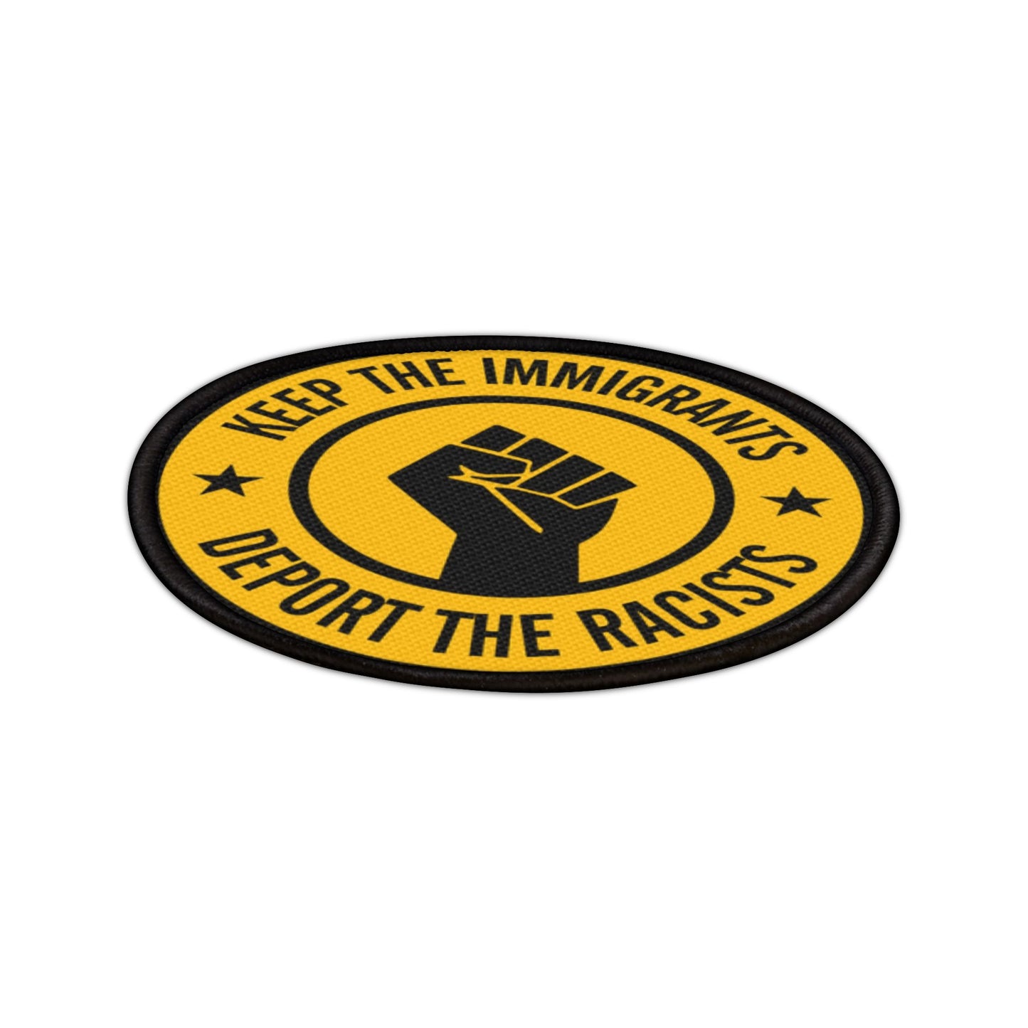 DEPORT THE RACISTS Iron-on Patch