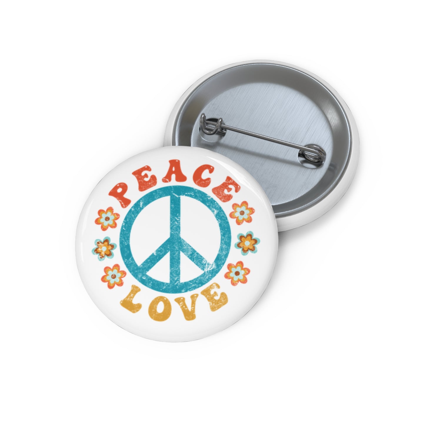 Peace & Love Pin Buttons