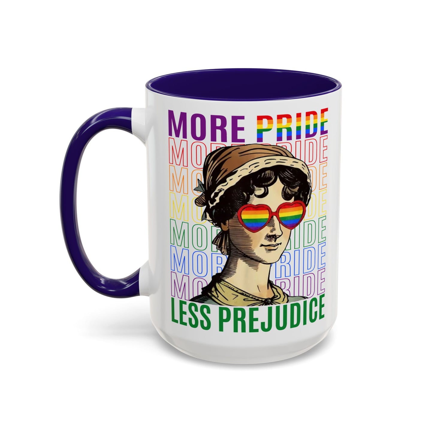 Color Accent Ceramic Mug - Jane Austen LGBTQ+