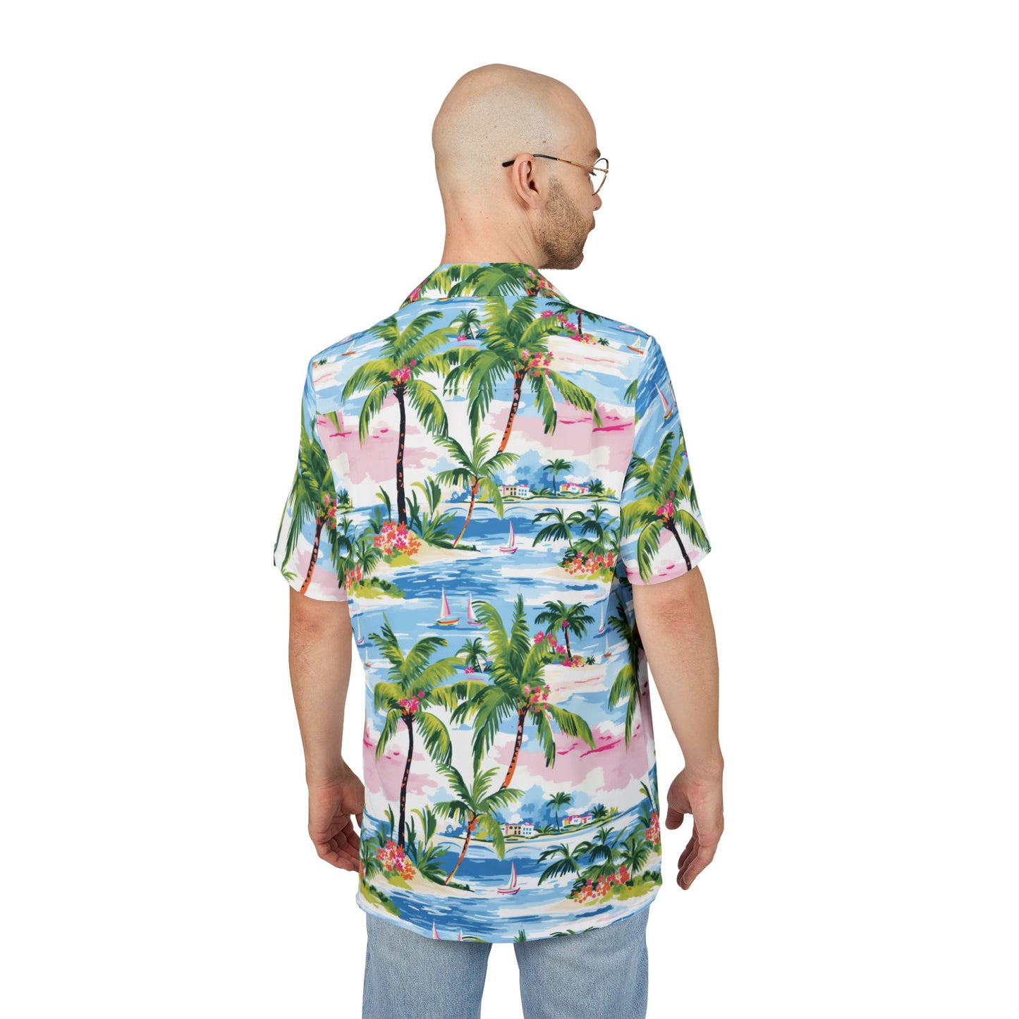 Tropical Vibes Unisex Hawaiian Button-Down Shirt