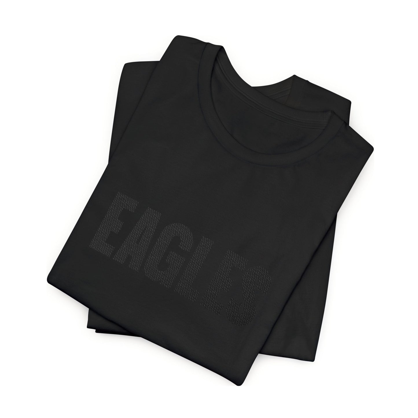 Philadelphia Eagles Tone-on-Tone Black Embroidered Tee