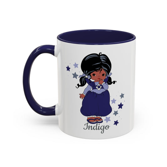 Rainbow Brite Color Kids Ceramic Mug - Indigo, 11oz/15oz