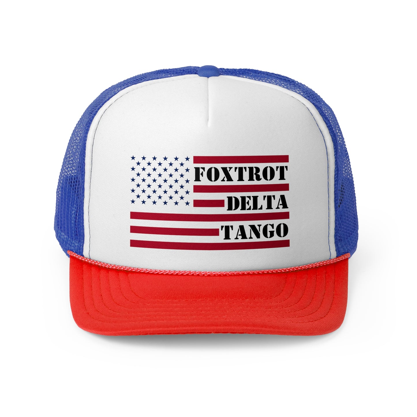 “FOXTROT DELTA TANGO” Anti-Trump Snap-Back Trucker Cap