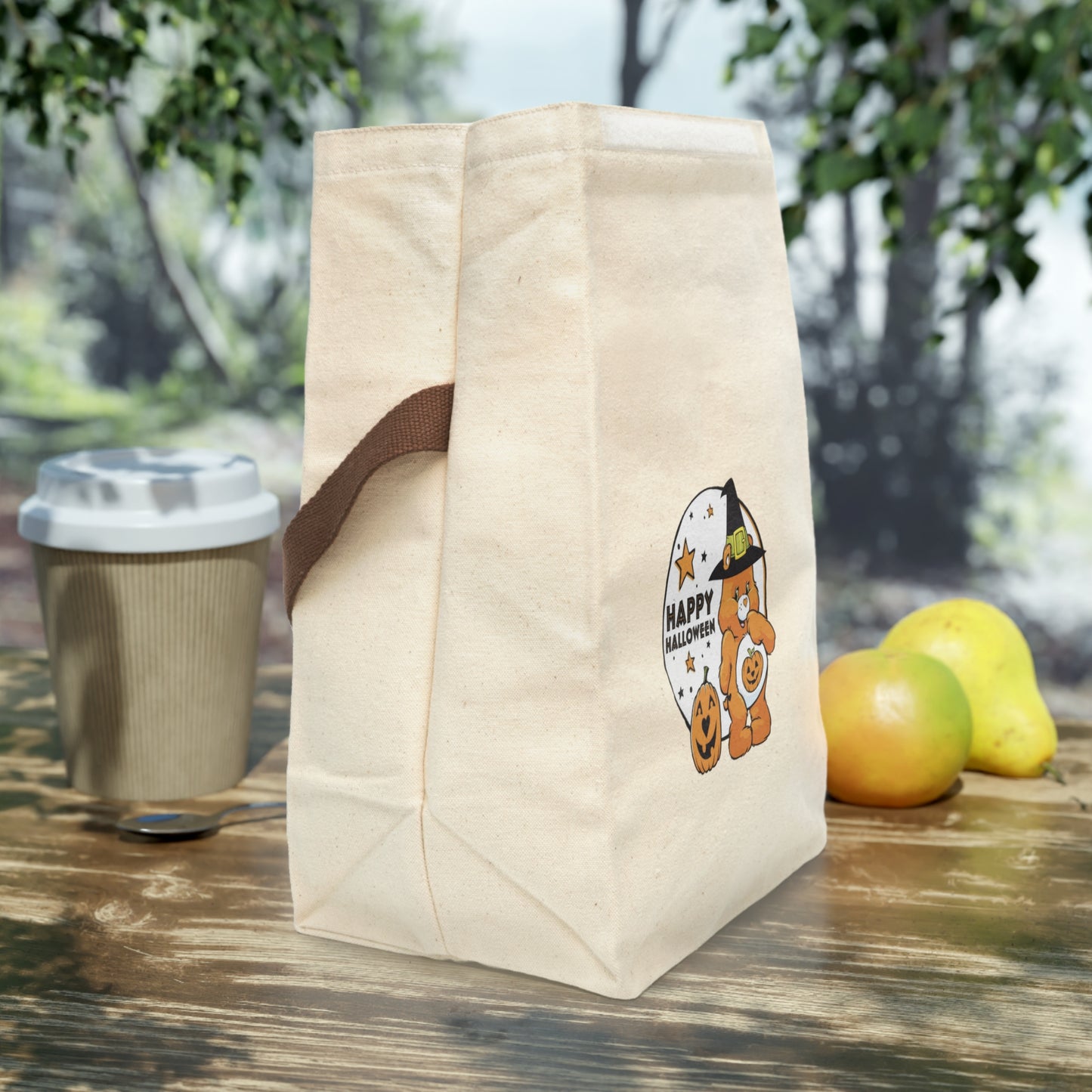 Canvas Lunch Bag - Halloween Care Bear