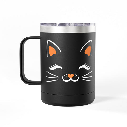 Black Cat Coffee Mug Tumbler