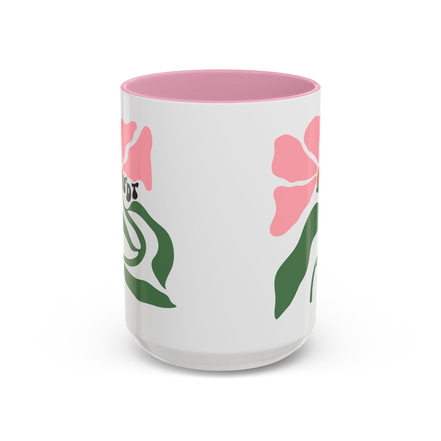 'FDT' Anti-Trump Pink Floral Ceramic Mug