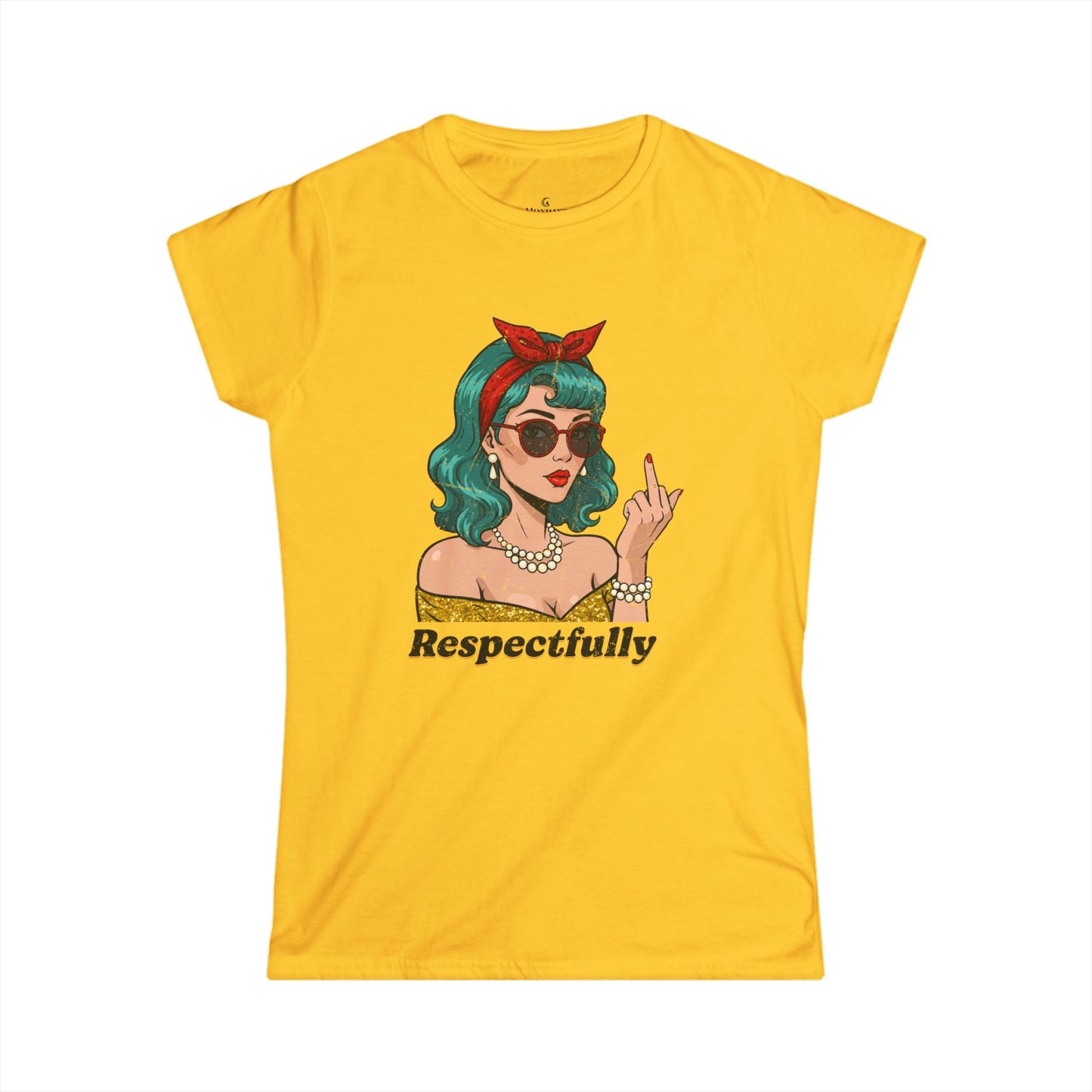 “Respectfully” Retro Women’s Snarky Graphic Tee
