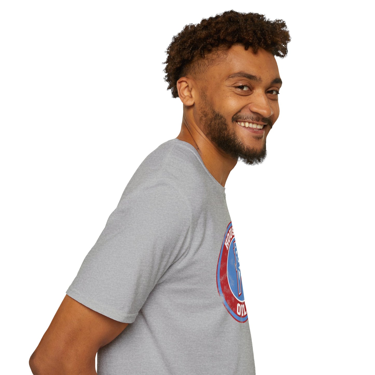 Houston Oilers Distressed Emblem Unisex T-Shirt | Up to 5X