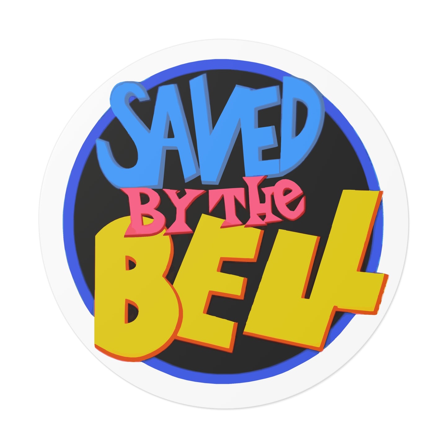 Saved By the Bell Round Vinyl Sticker