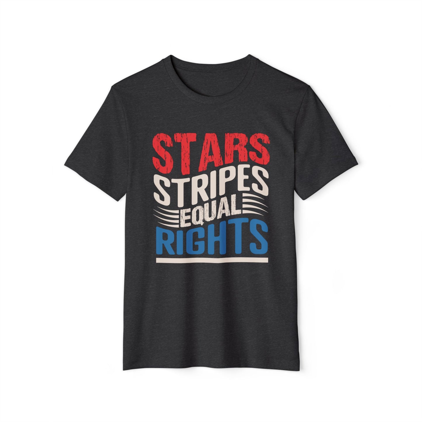 Stars-Stripes-Equal Rights Organic Unisex Tee