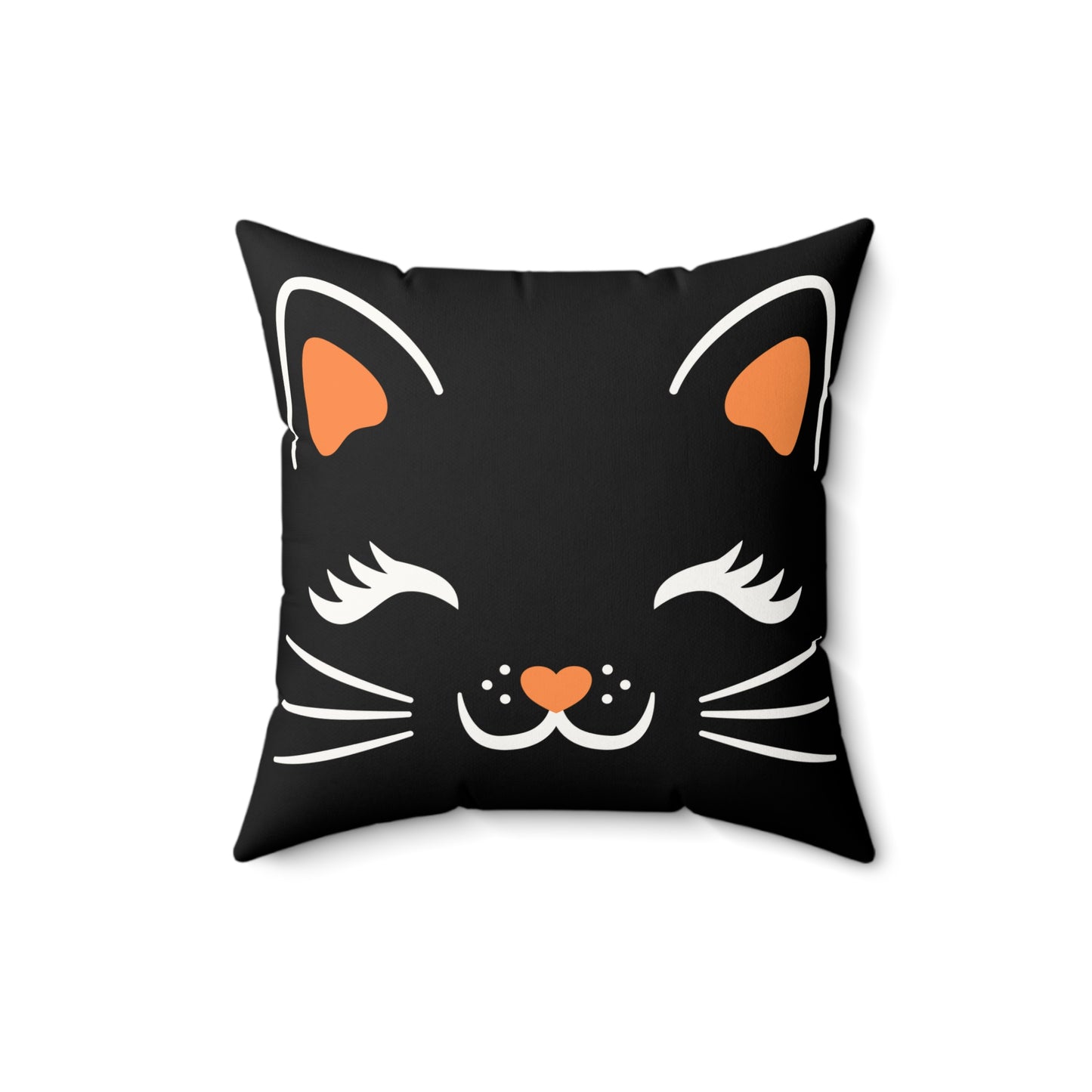 Halloween Pillow with Insert - Black Cat