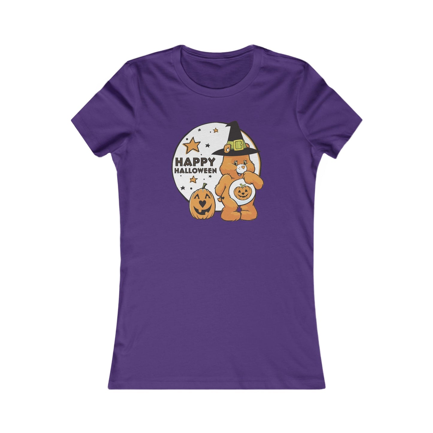 Women’s Fitted Tee - Halloween Care Bear