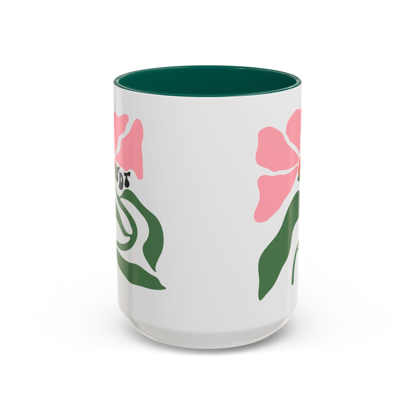 'FDT' Anti-Trump Pink Floral Ceramic Mug