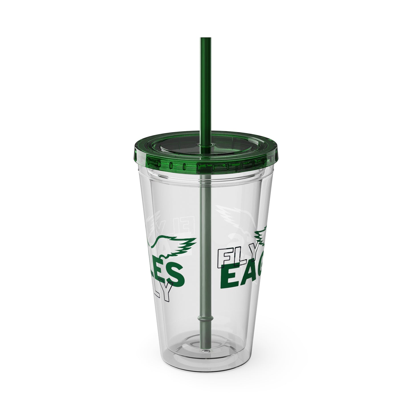 Fly Eagles Fly 16oz Tumbler with Straw