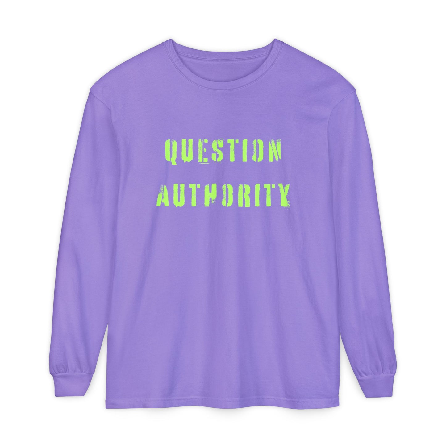 ‘Question Authority’ Unisex Long Sleeve Tee