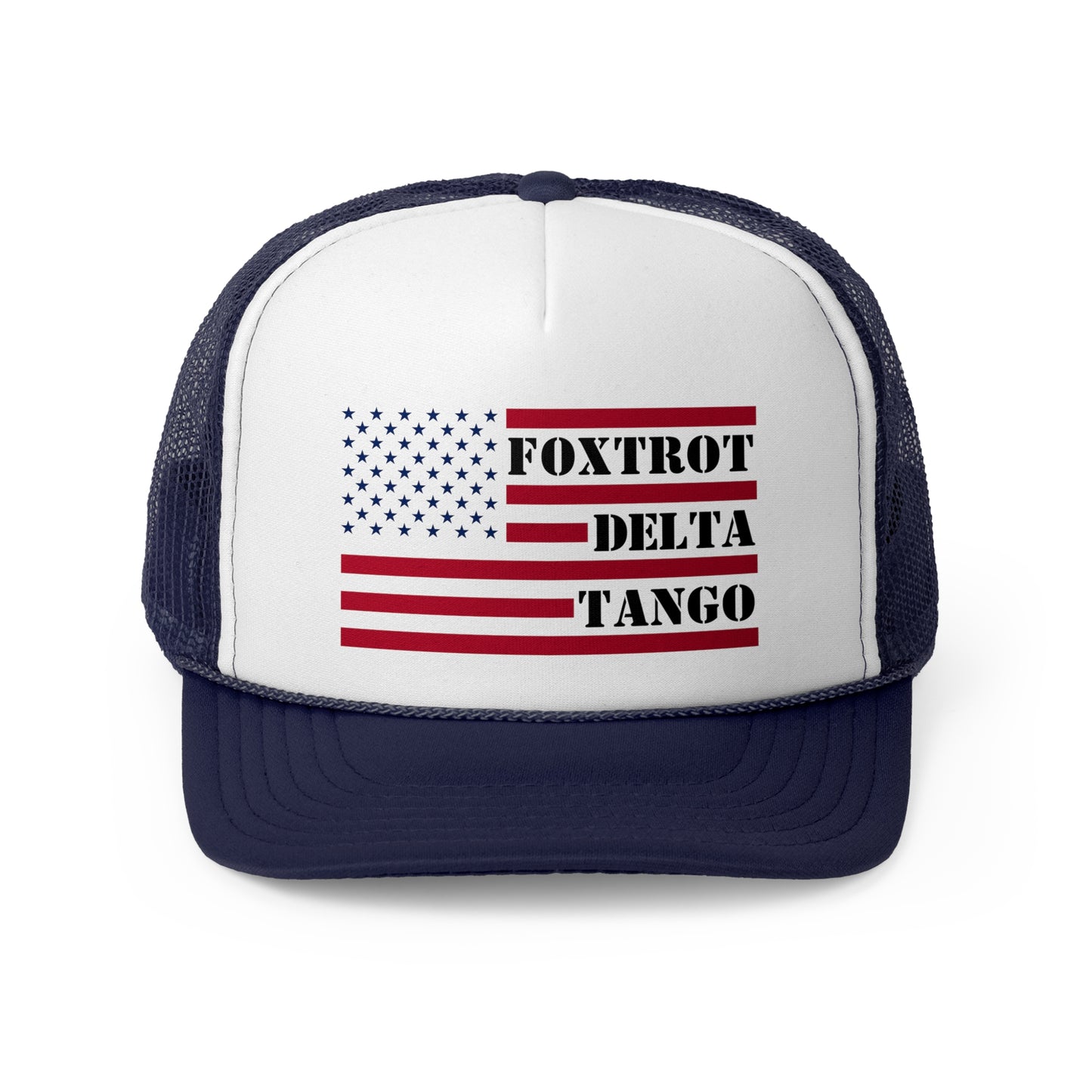 “FOXTROT DELTA TANGO” Anti-Trump Snap-Back Trucker Cap
