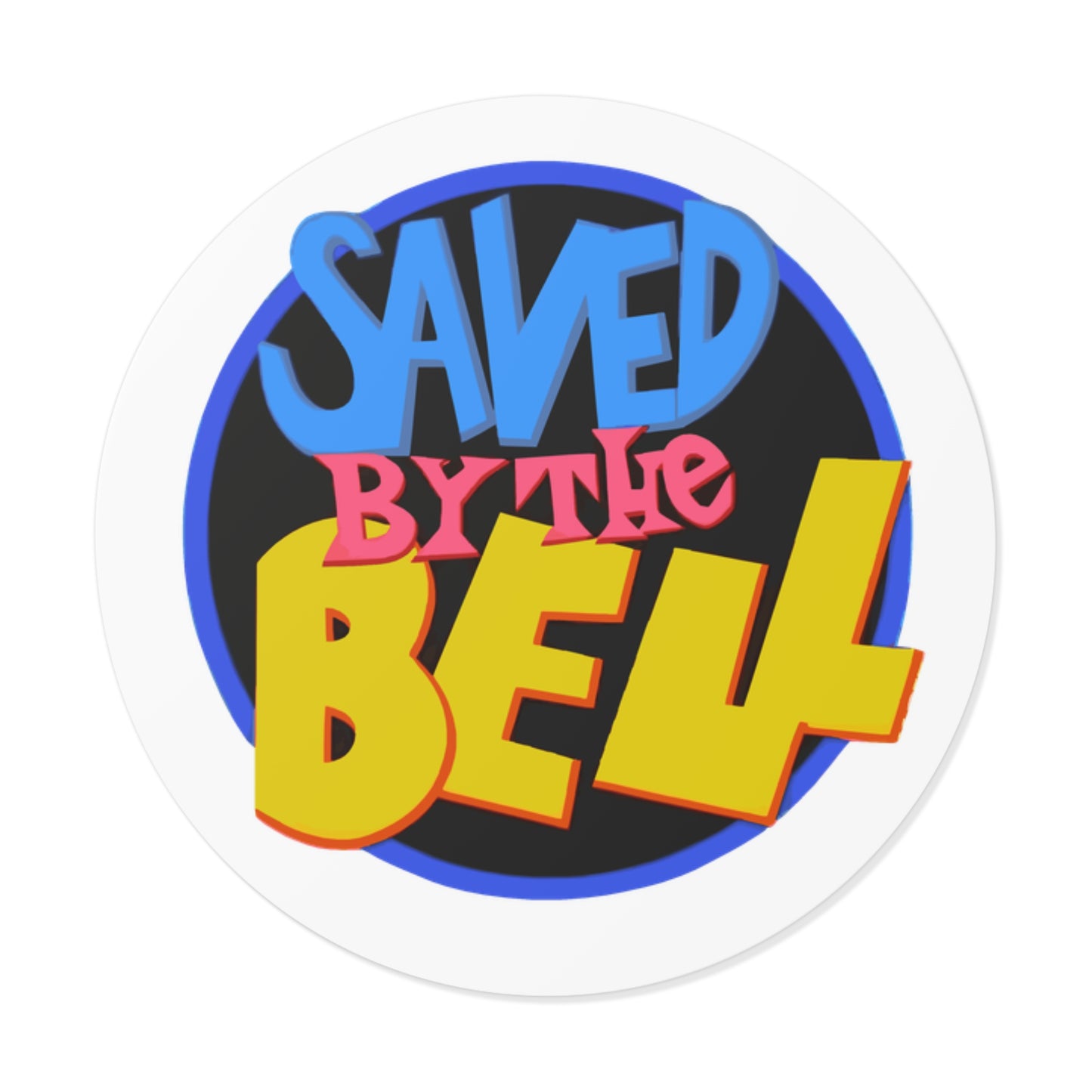 Saved By the Bell Round Vinyl Sticker