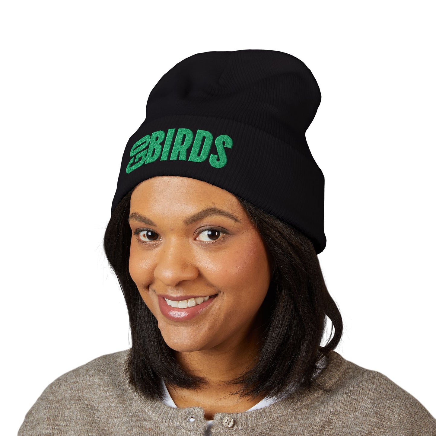 Cuffed Beanie - Eagles Embroidered 'Go Birds'