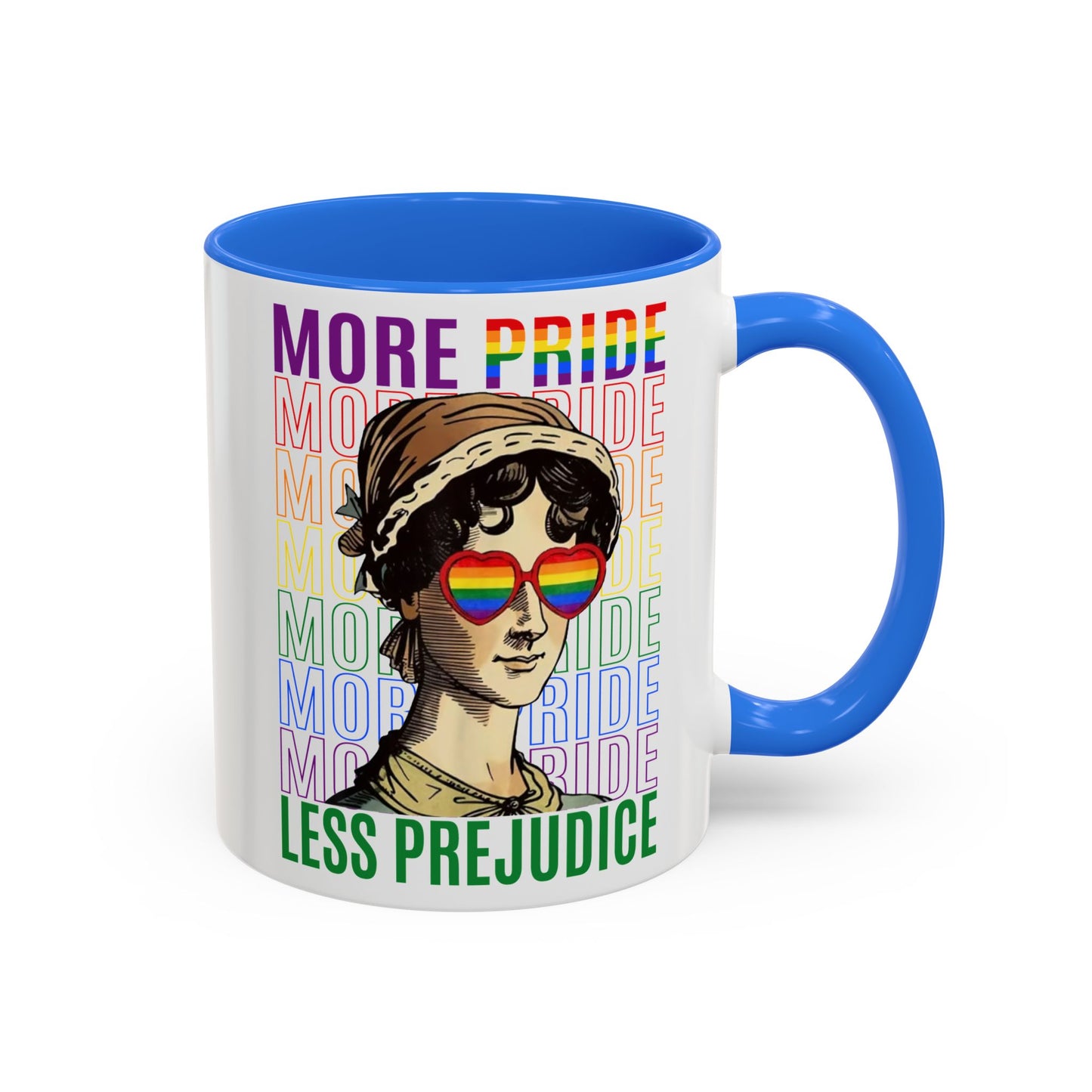 Color Accent Ceramic Mug - Jane Austen LGBTQ+
