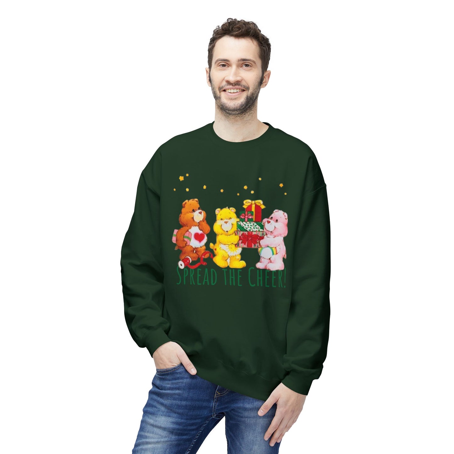 Vintage Care Bears ‘Spread the Cheer’ Holiday Crewneck Sweatshirt