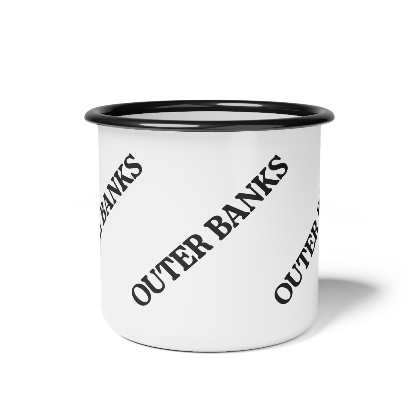 Retro Styled Outer Banks Enamel Camp Cup
