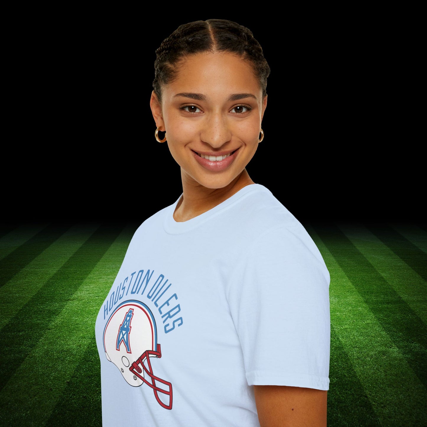 Houston Oilers Vintage Helmet Unisex Softstyle T-Shirt