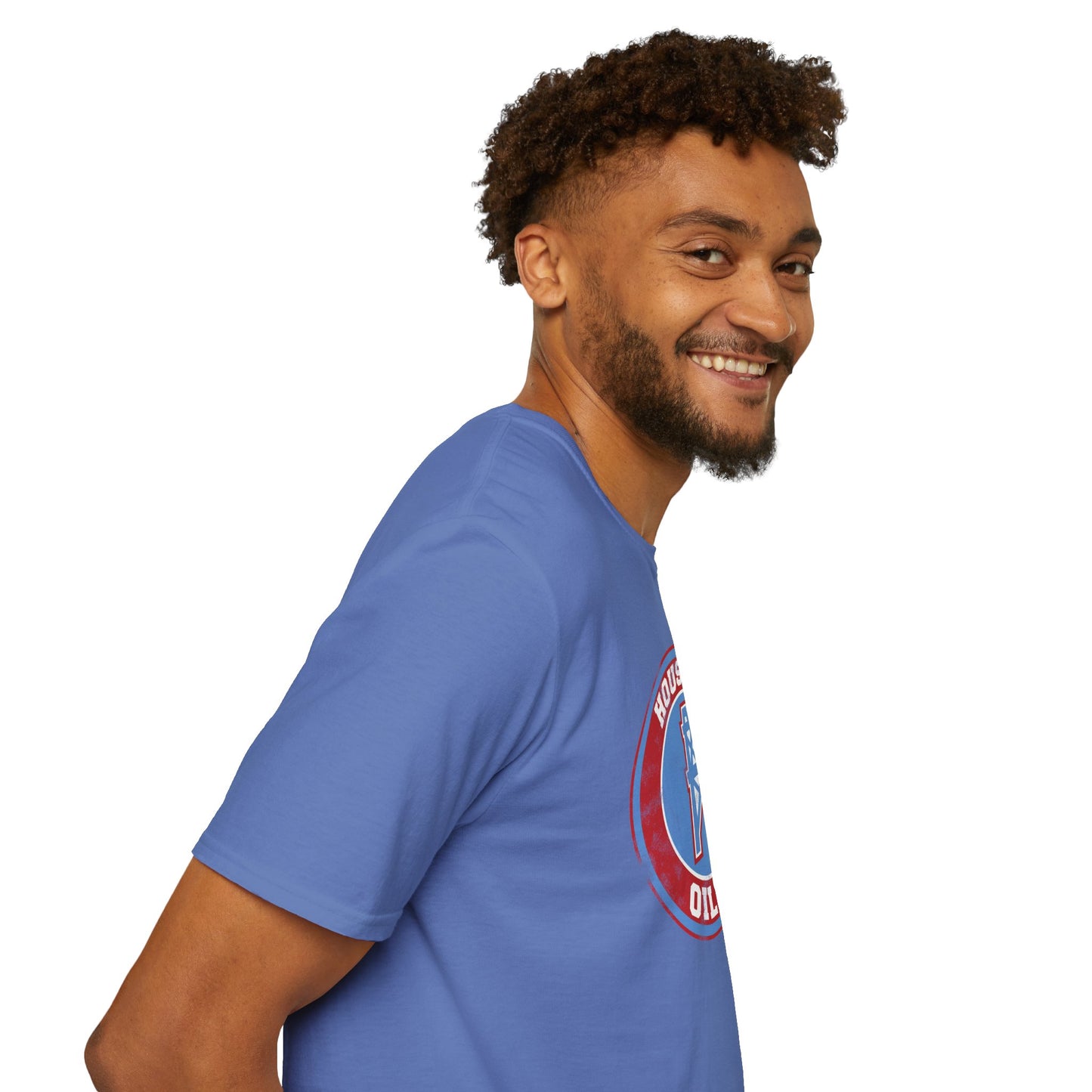 Houston Oilers Distressed Emblem Unisex T-Shirt | Up to 5X