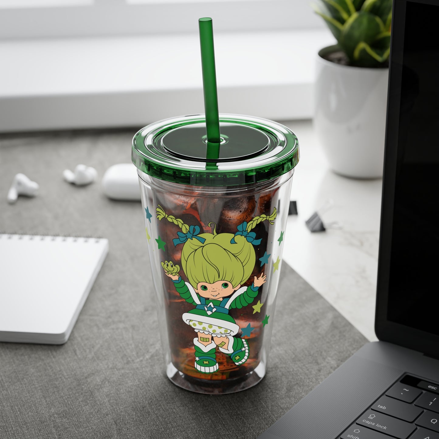 Rainbow Brite 16oz Acrylic Tumbler featuring Patty O’Green