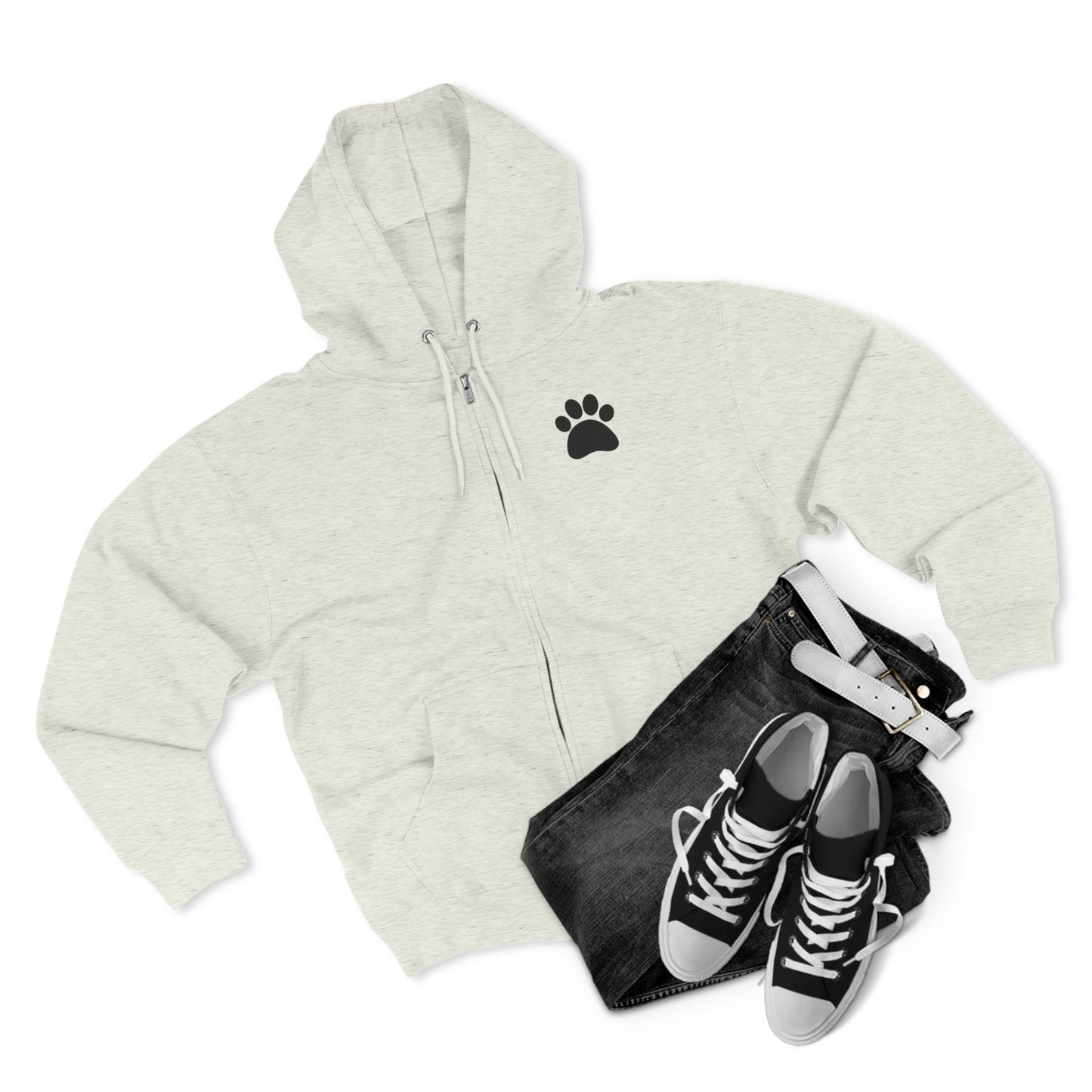 Happiness Is… A Fur-Ever Family Unisex Zip Hoodie