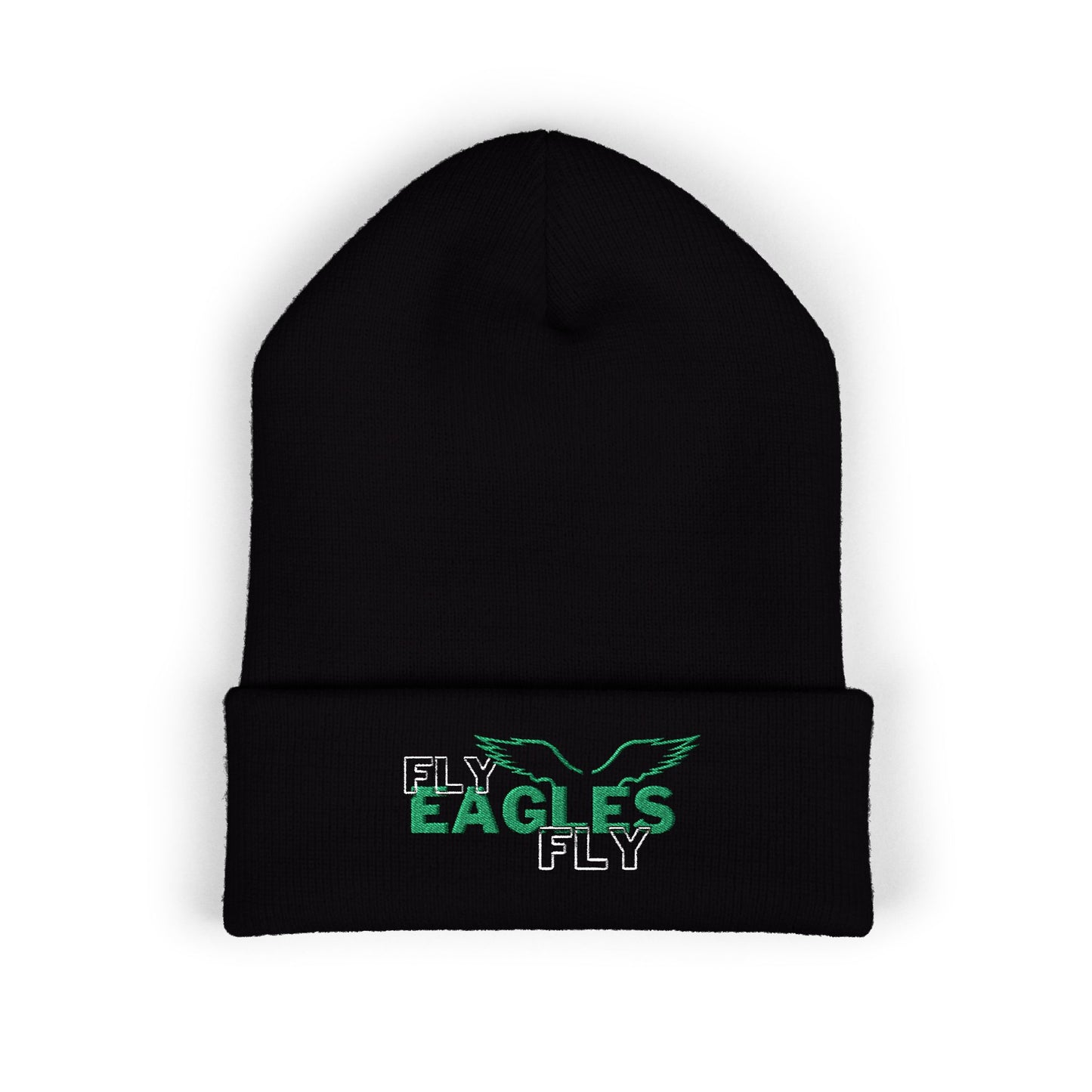 Cuffed Beanie - Eagles Embroidered ‘Fly Eagles Fly’
