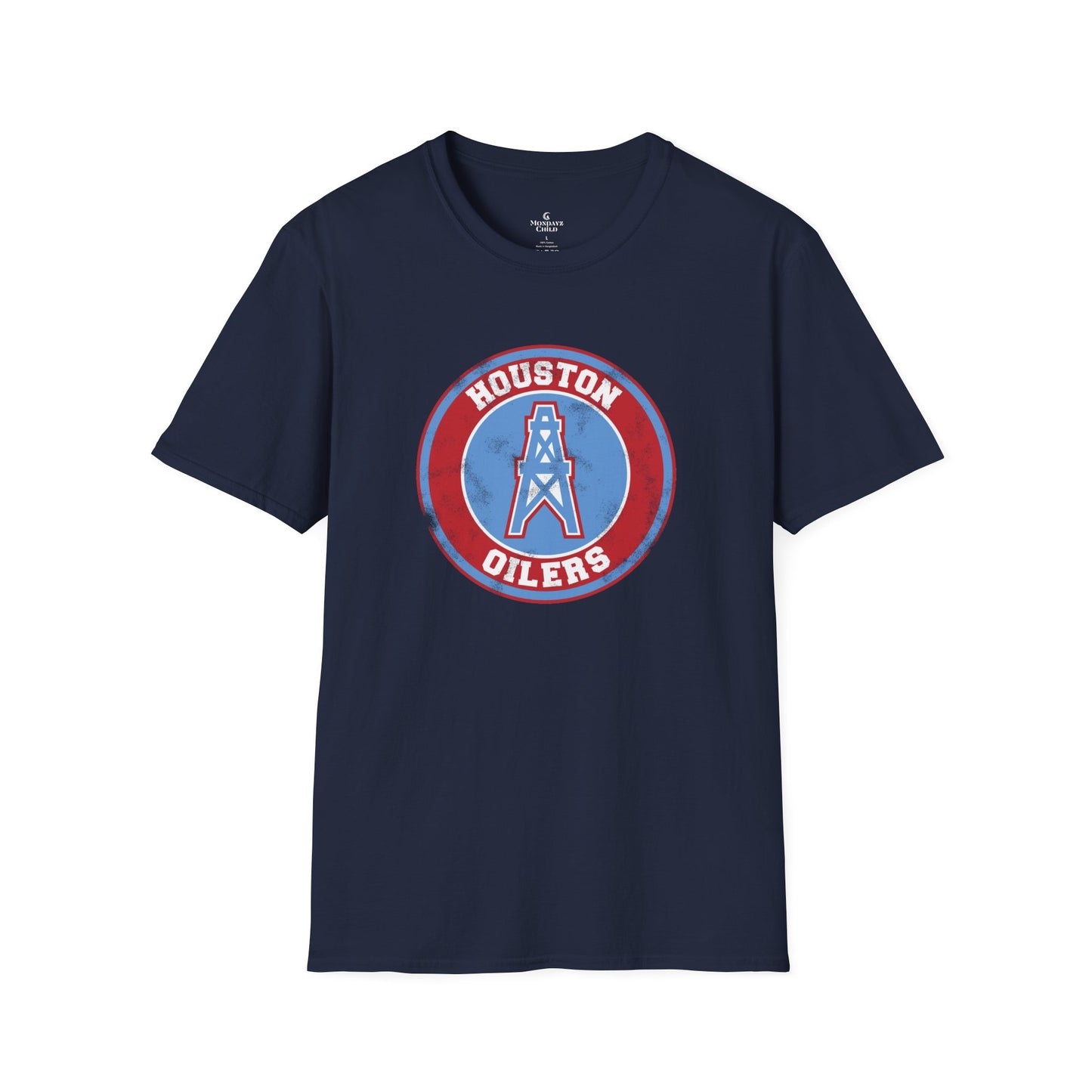 Unisex Tee - Houston Oilers Distressed Emblem