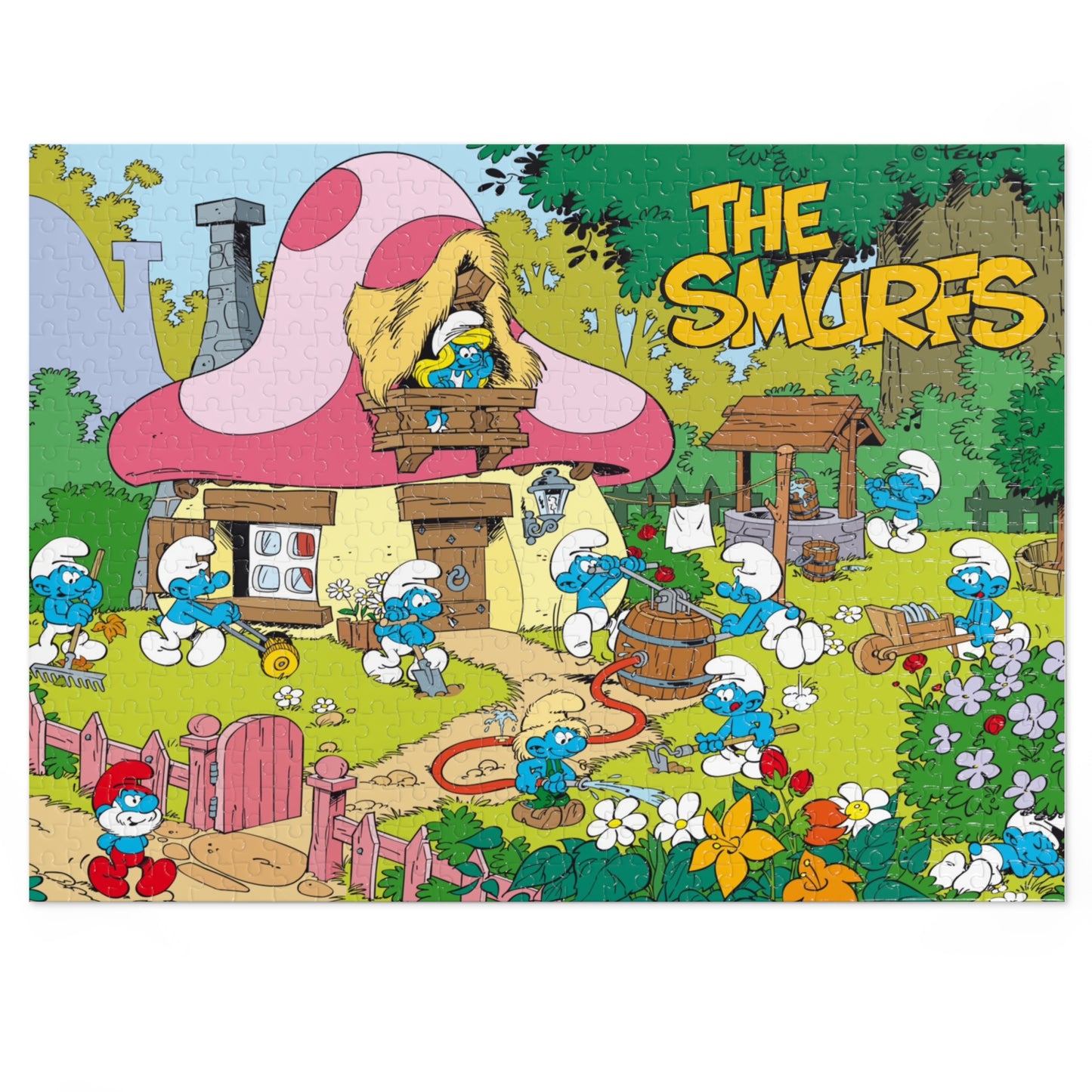 Smurfs Jigsaw Puzzle with Tin
