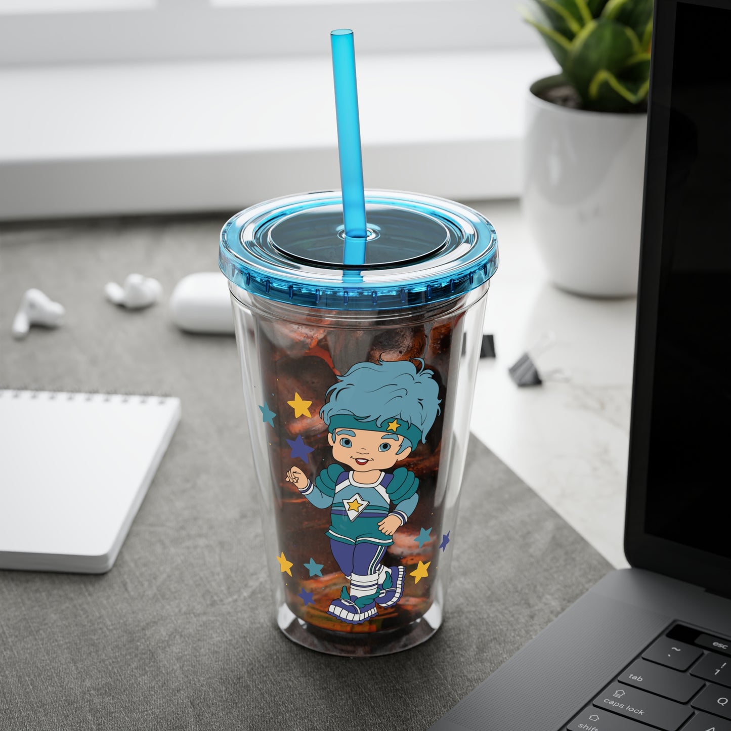 Rainbow Brite 16oz Acrylic Tumbler featuring Buddy Blue