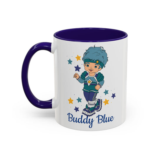 Rainbow Brite Color Kids Ceramic Mug - Buddy Blue, 11oz/15oz