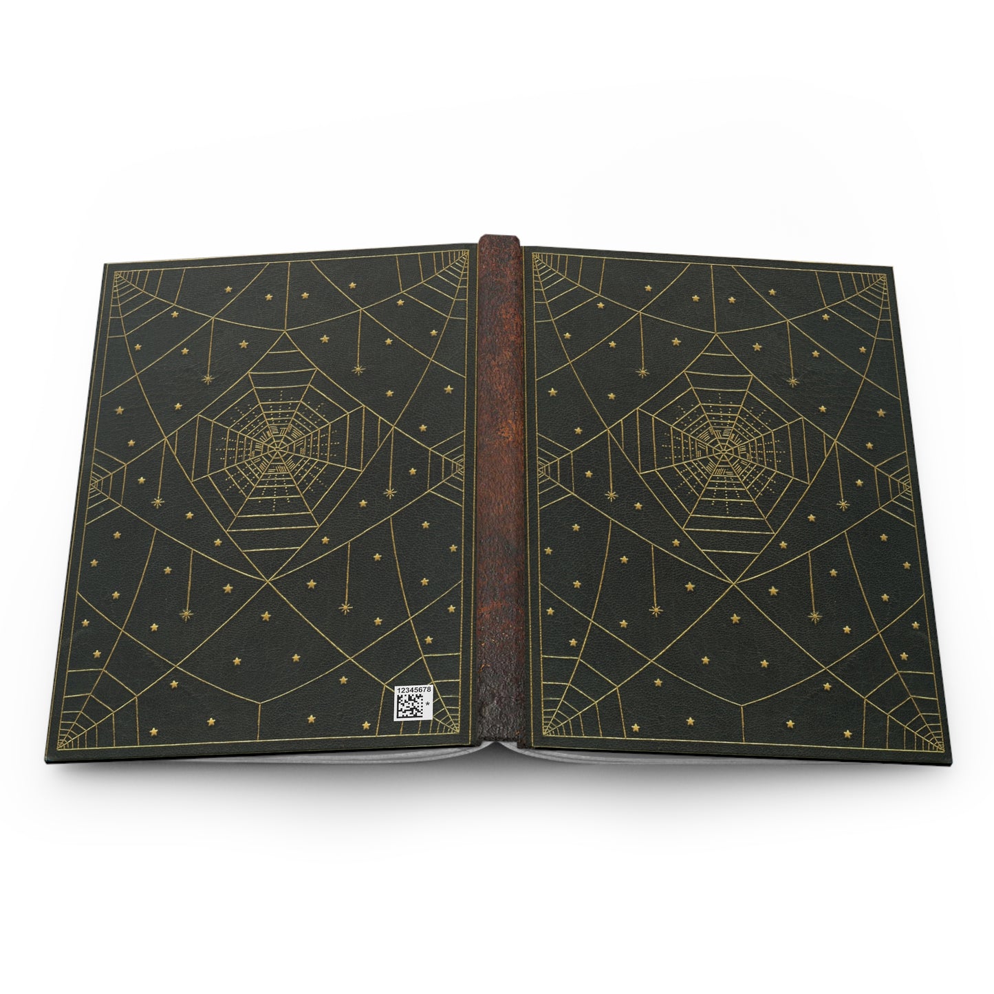 Hardcover Journal - Gold Spiderwebs
