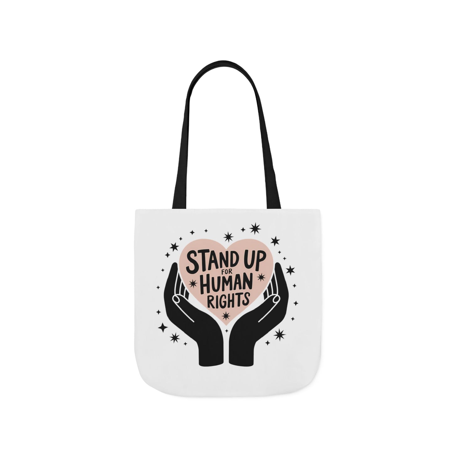 Canvas Tote, Colored Handles - Human Rights Eco-Friendly, 3 sizes