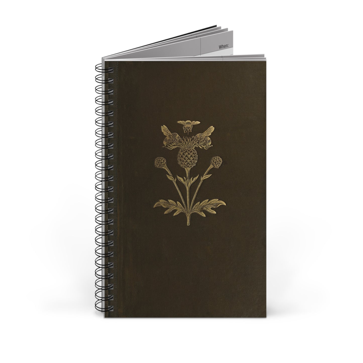Spiral Notebook - Scottish Thistle | Blank, Lined, Dot Grid, Task