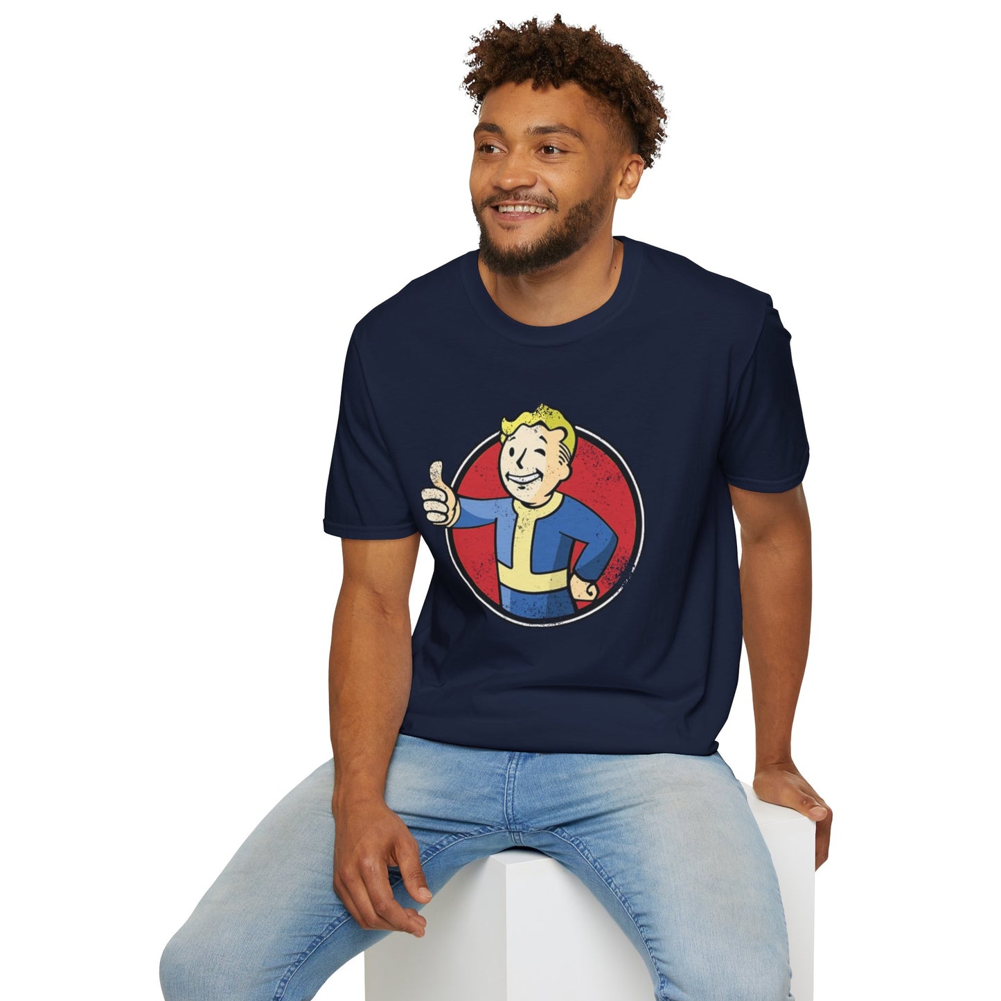 Fallout Distressed Vault Boy Unisex T-Shirt - up to 5X