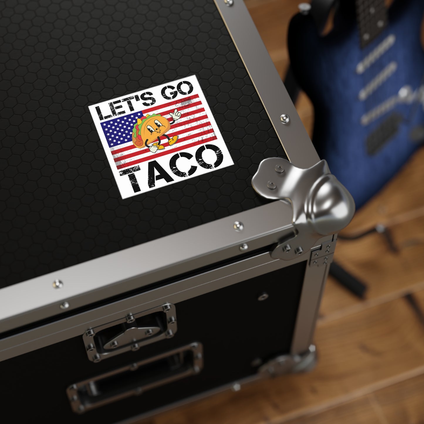 Let’s Go Taco Anti-Trump Square Stickers, Indoor/Outdoor