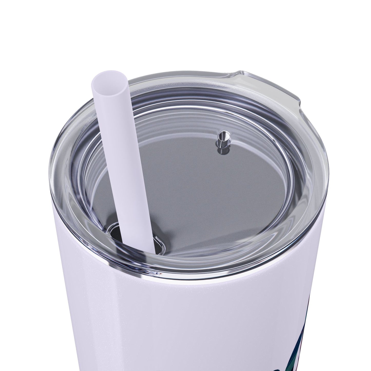 Seas the Day Skinny Tumbler with Straw - 20oz Travel Cup