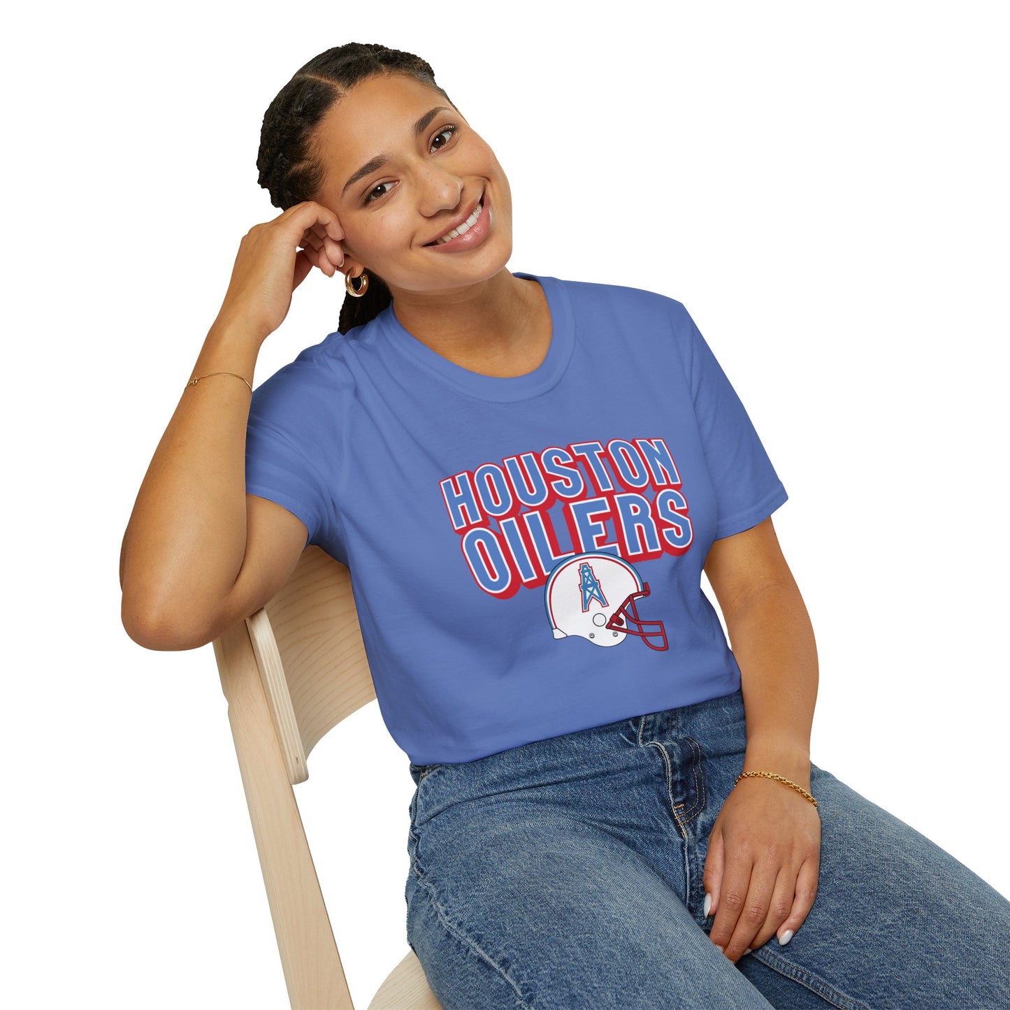 Houston Oilers Retro Helmet Unisex T-Shirt | up to 5X