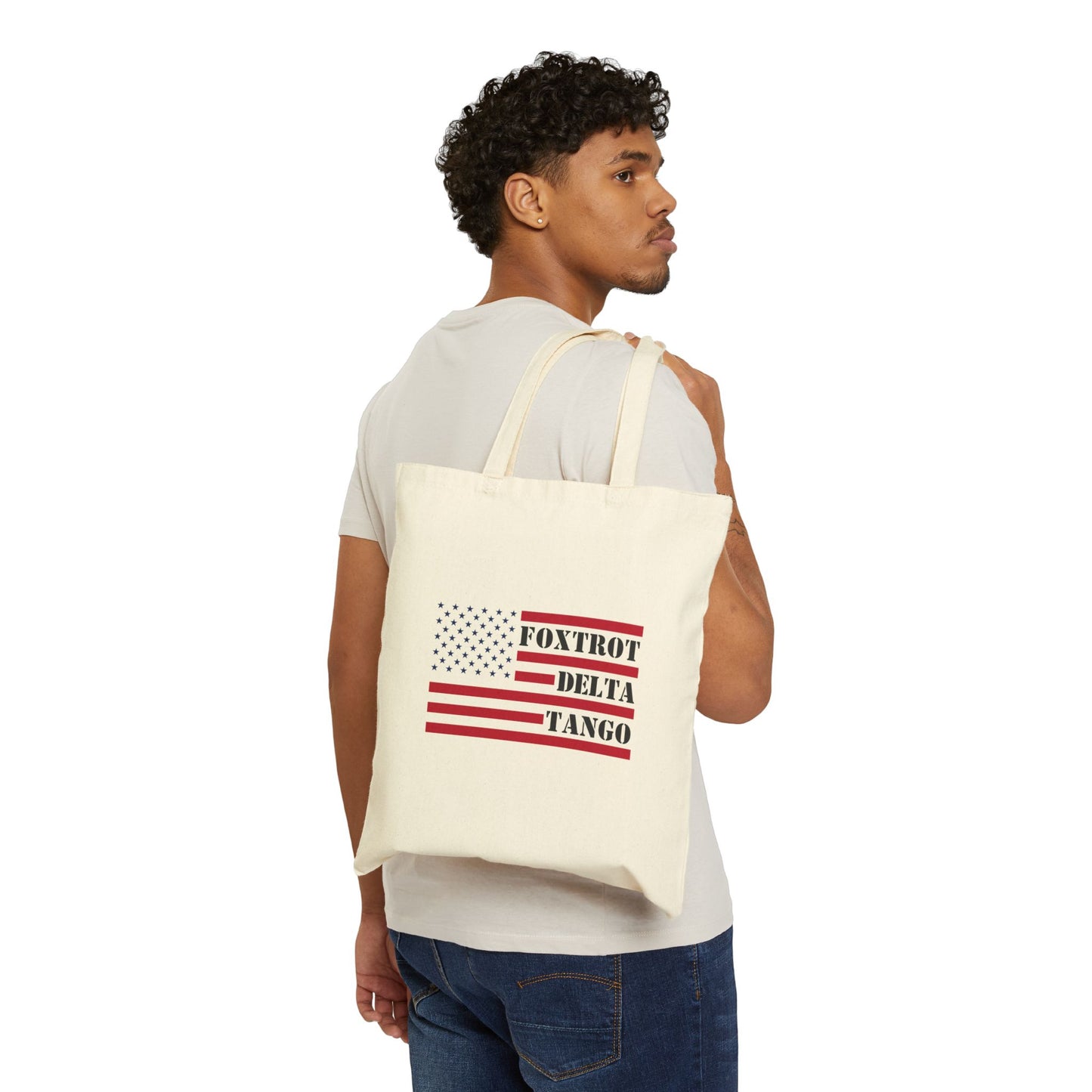 FOXTROT-DELTA-TANGO Political Canvas Tote Bag