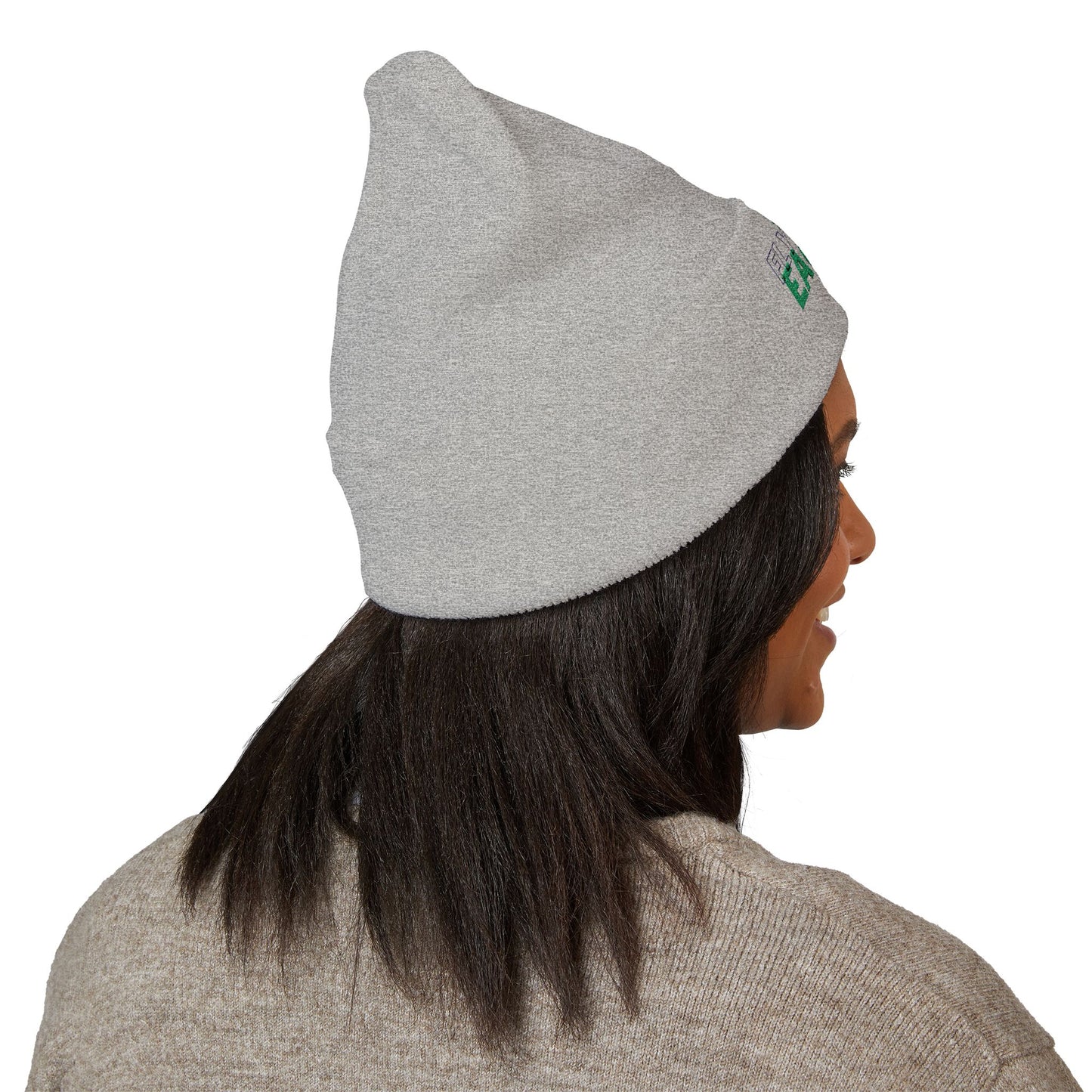 Cuffed Beanie - Embroidered 'Fly Eagles Fly'