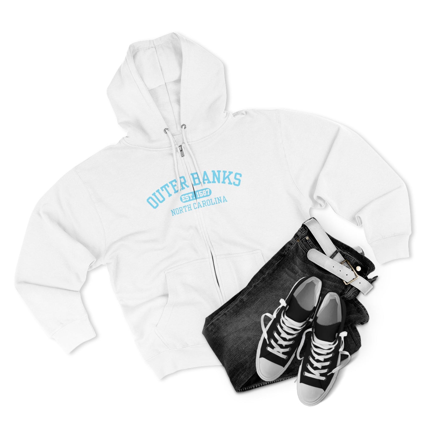Unisex Zip Hoodie - Outer Banks Est. 1967